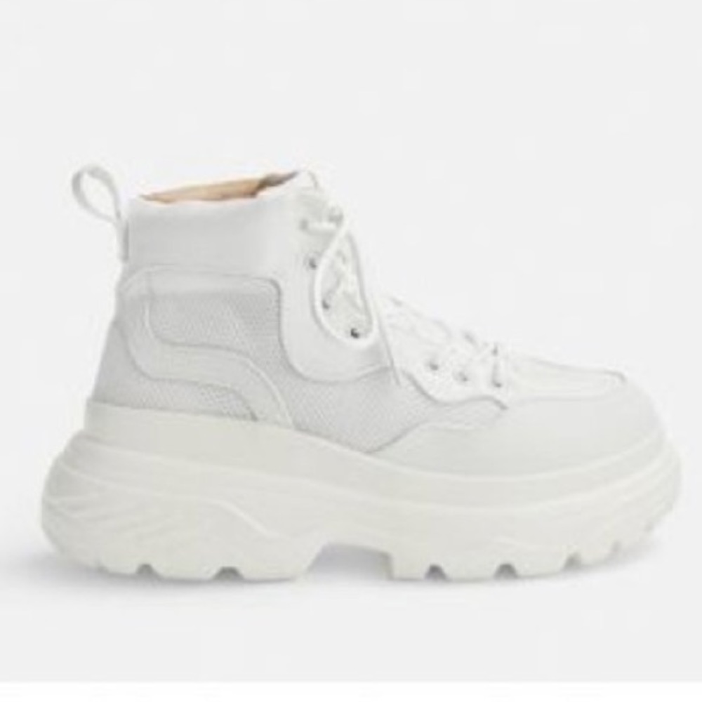 Missguided White Platform Sneakers